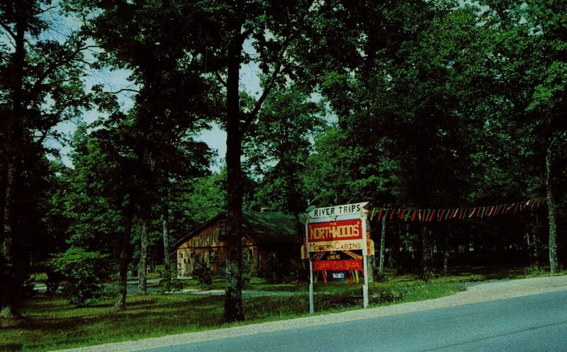 Northwood Cabins - Vintage Postcard (newer photo)